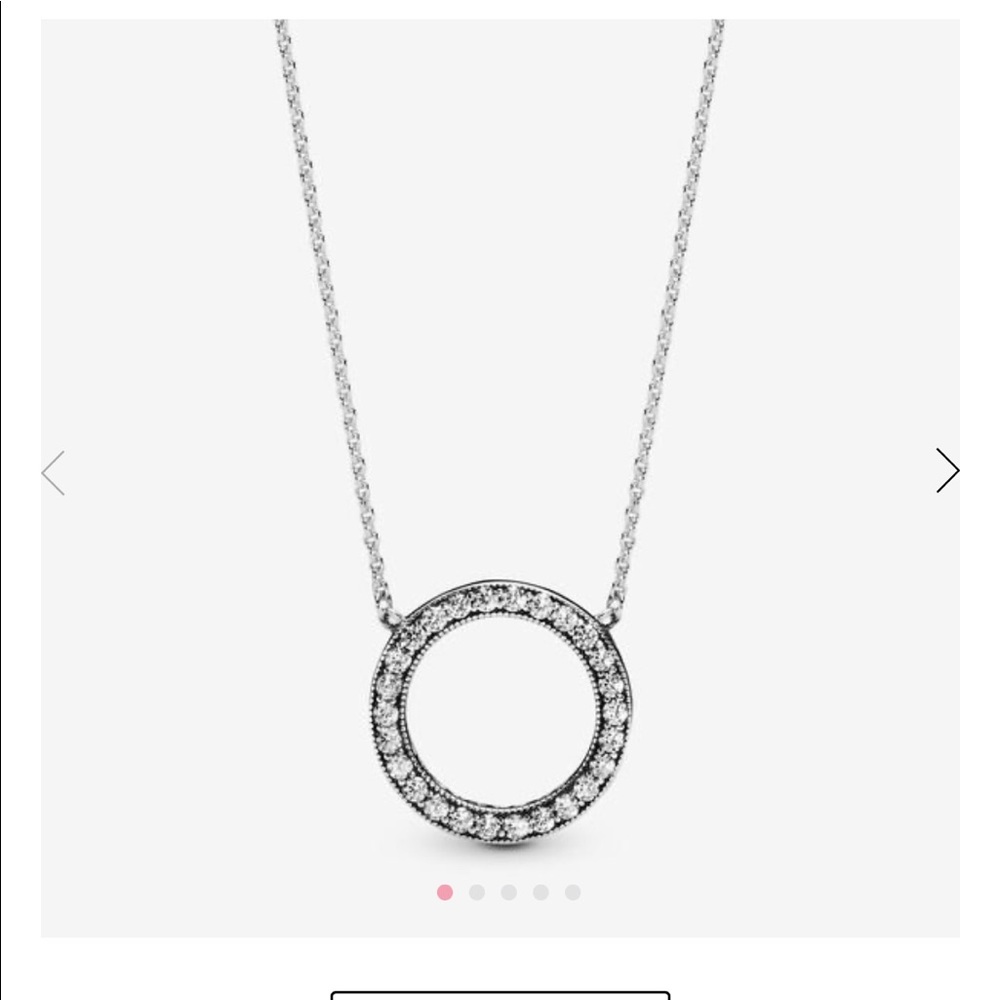pandora circle of sparkle necklace.